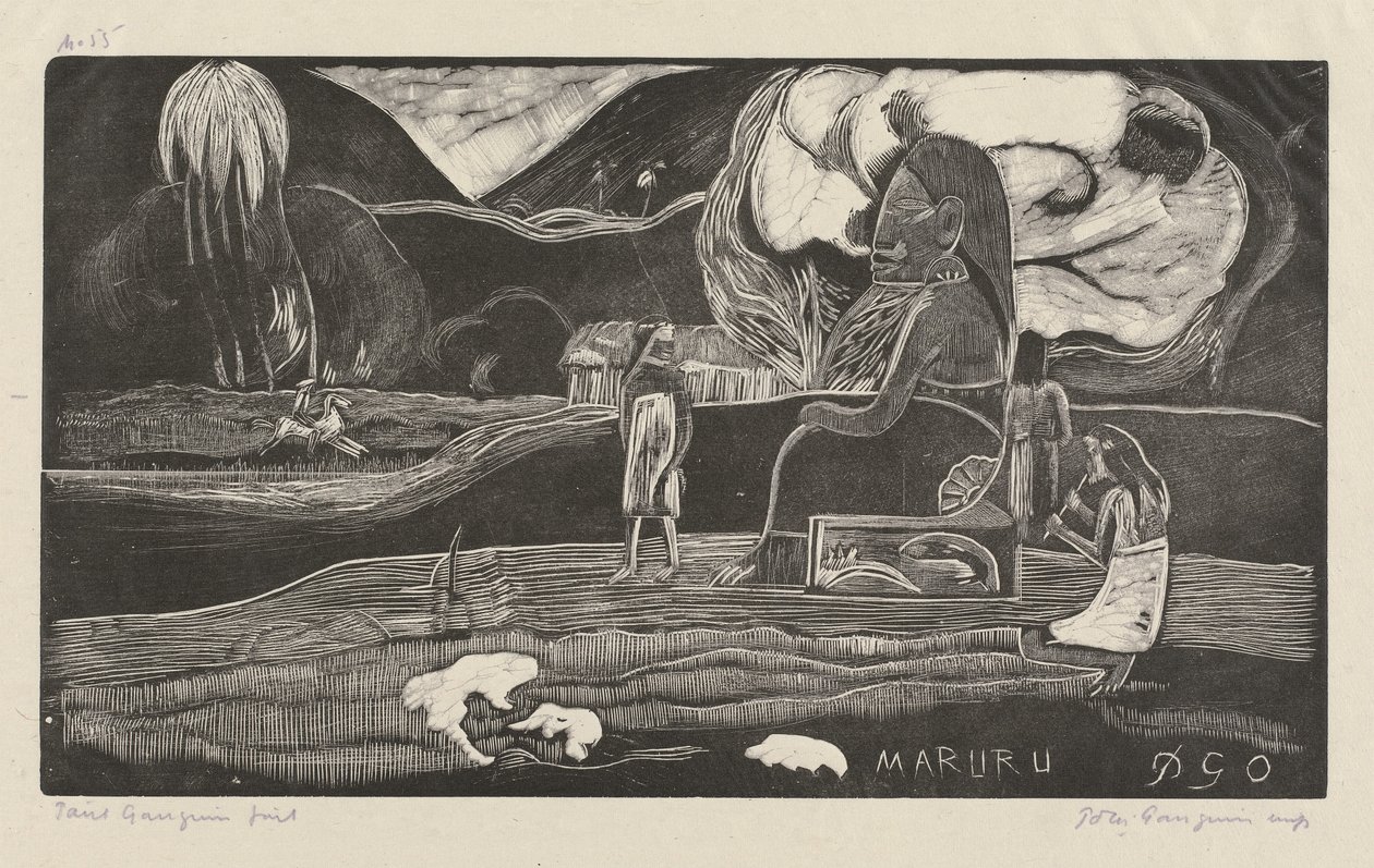 Maruru (děkuji) od Paul Gauguin
