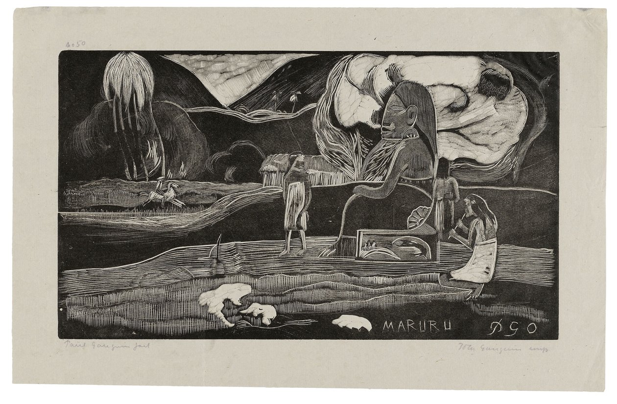 Maruru, Offerings of Gratitude, z Noa Noa, 1894 od Paul Gauguin