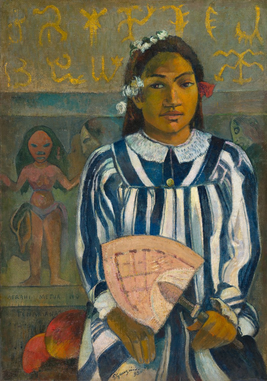 Merahi metua no Tehamana (Tehamana má mnoho rodičů nebo Tehamanovi předkové) od Paul Gauguin
