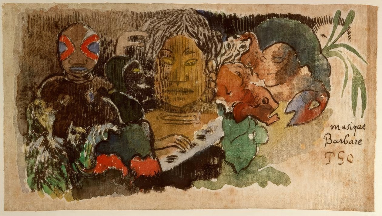 Barbarská hudba od Paul Gauguin