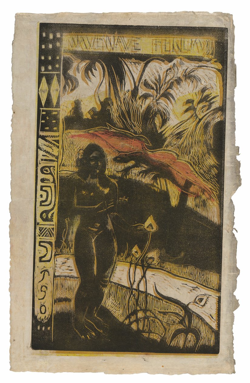 Nave nave fenua (Rozkošná země), ze suity Noa Noa od Paul Gauguin