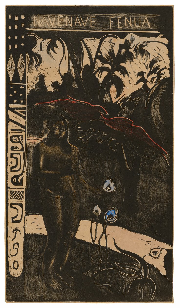 Nave nave fenua (Rozkošná země), ze suity Noa Noa od Paul Gauguin