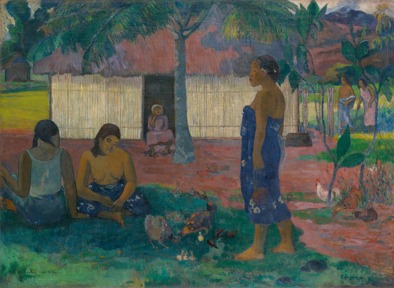 No te aha oe riri (Proč se zlobíš) od Paul Gauguin