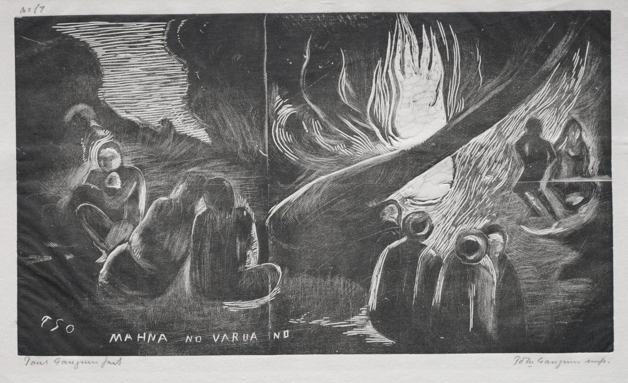 Noe Noe; Ďábel mluví (Mahna No Varua Ino) od Paul Gauguin