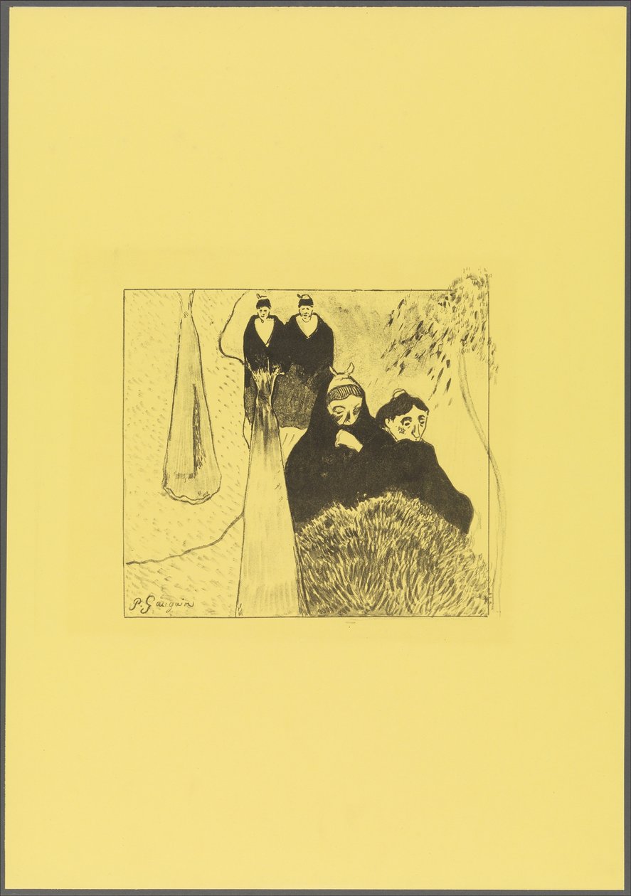 Alte Frauen von Arles, aus der "Volpini Suite: Dessins lithographiques" od Paul Gauguin