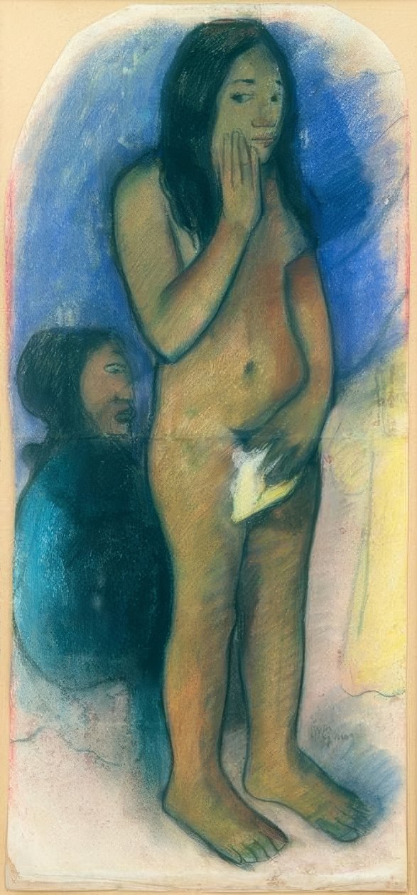 Řeč zlého ducha od Paul Gauguin