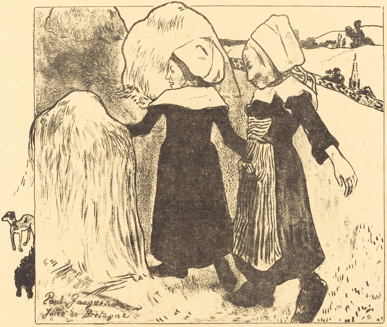 Pleasures of Bretaň (Joies de Bretagne) od Paul Gauguin