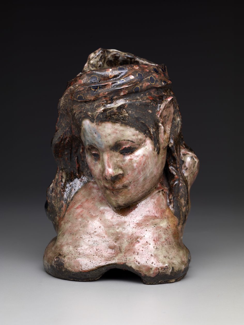 Portrétní váza Mme. Schuffenecker, kolem 1889-90 (glazovaná kamenina) od Paul Gauguin