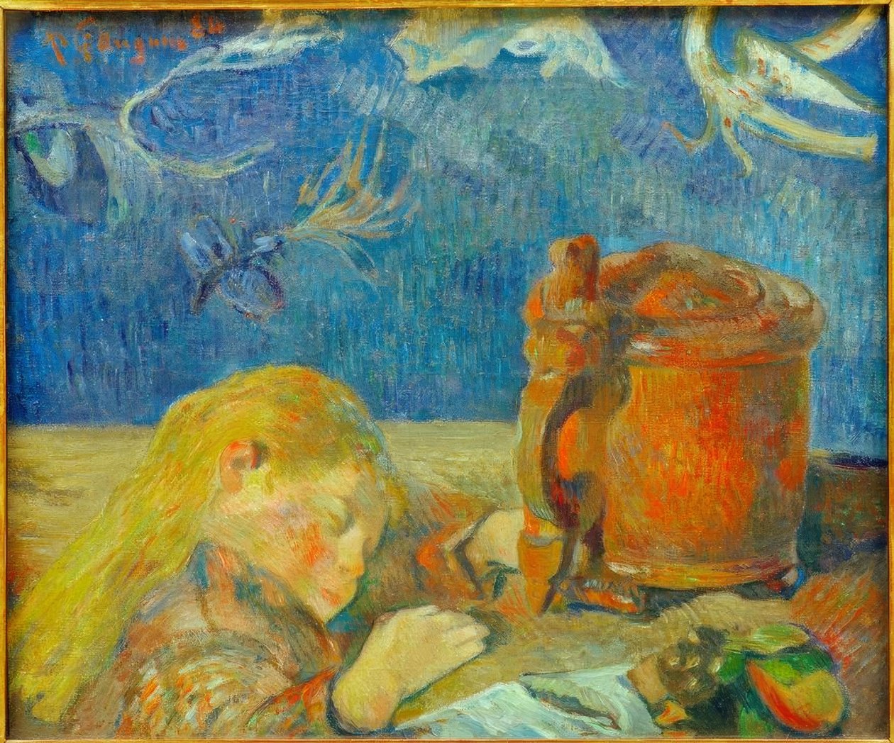 Portrét Clovise Gauguina (Spící dítě) od Paul Gauguin