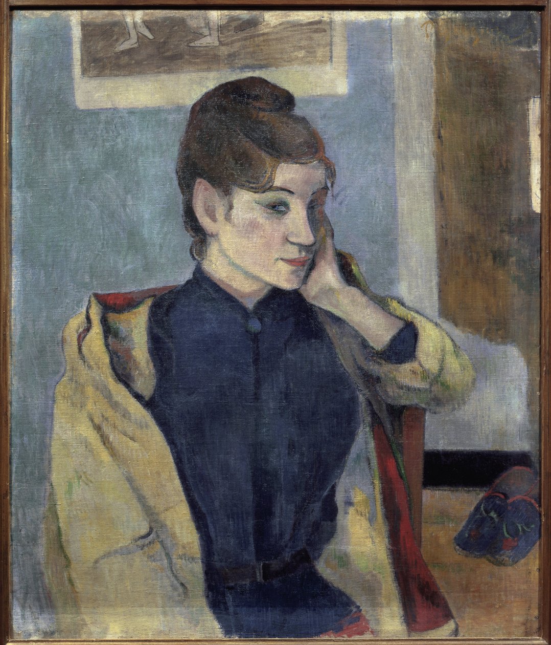 Portrét Madeleine Bernardové (1871-1895) - Malba Paula Gauguina (1848-1903), olej na plátně, 72x58 cm od Paul Gauguin