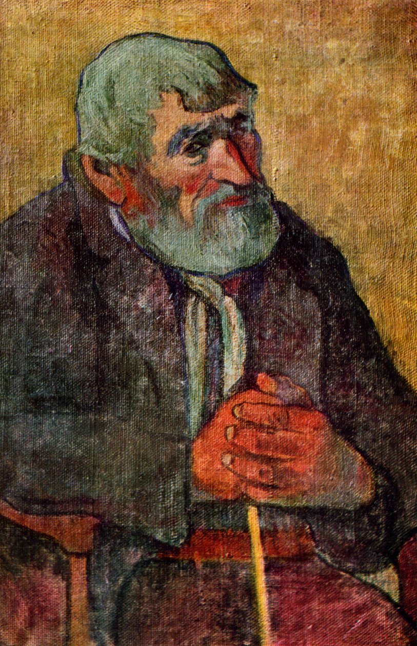 Portrét starého muže s holí, 1889-1890 1939. od Paul Gauguin