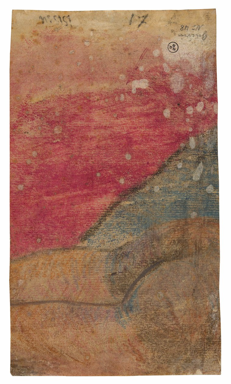 Ležící tahitština (fragment) od Paul Gauguin