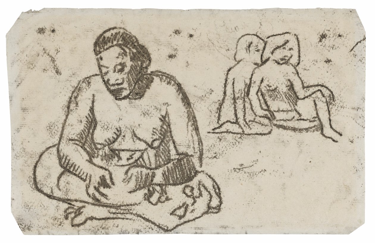 Sedící žena (související s obrazem Sister of Charity) od Paul Gauguin