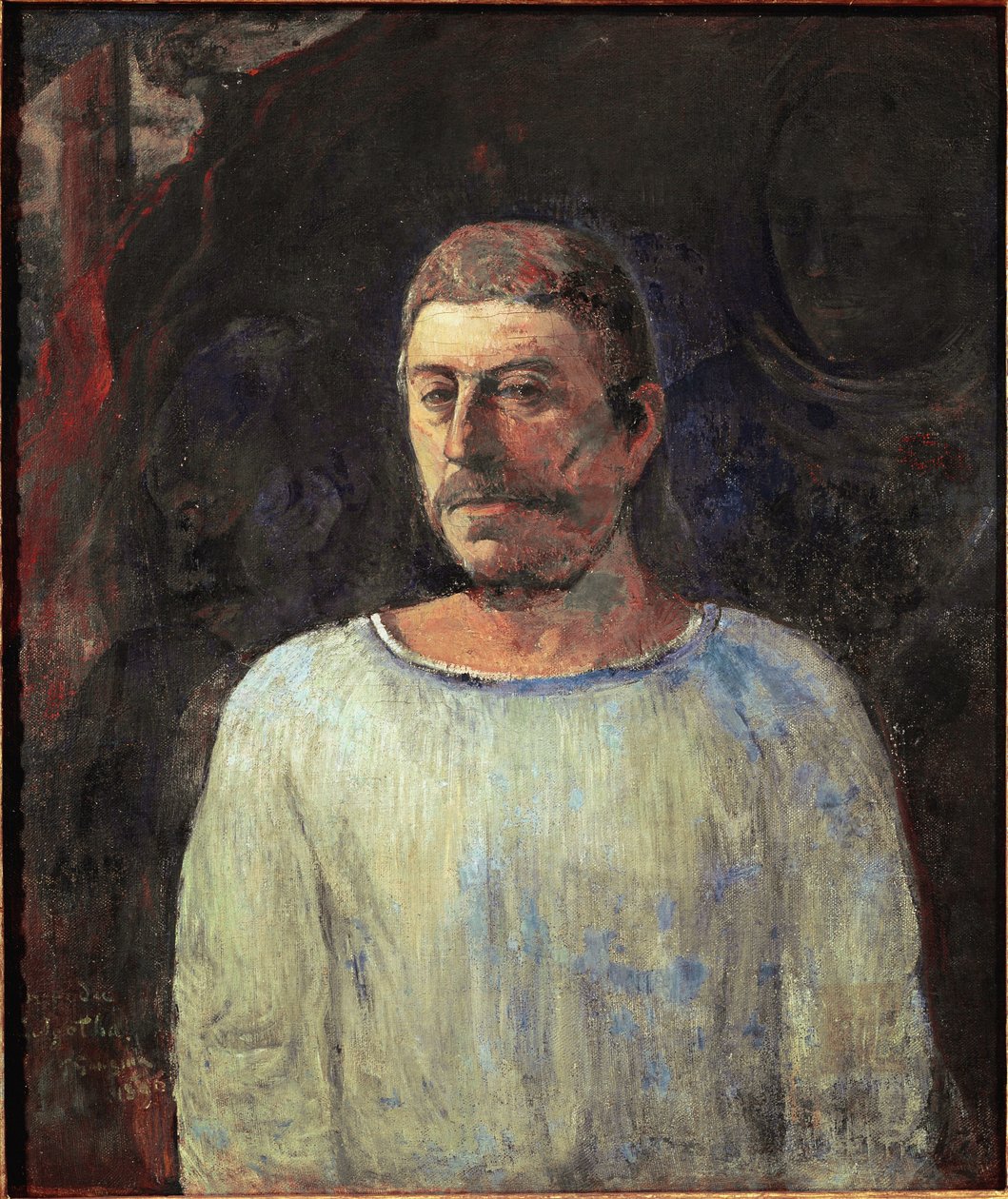 Autoportrét poblíž Golgoty od Paul Gauguin