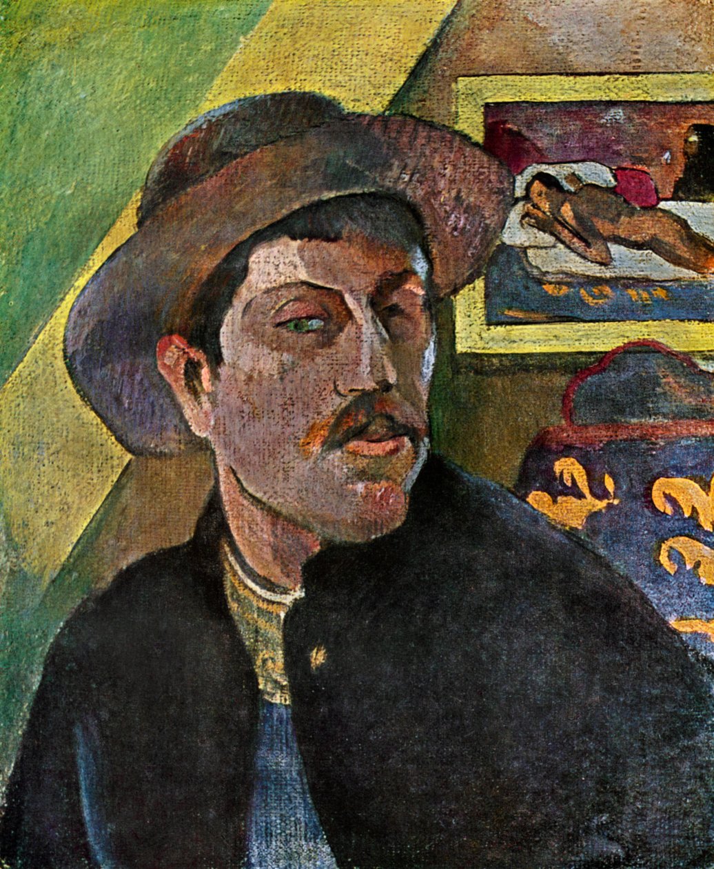 Autoportrét v klobouku, 1893-1894 1939. od Paul Gauguin