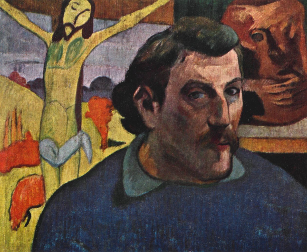 Autoportrét se žlutým Kristem, 1889 1939. od Paul Gauguin
