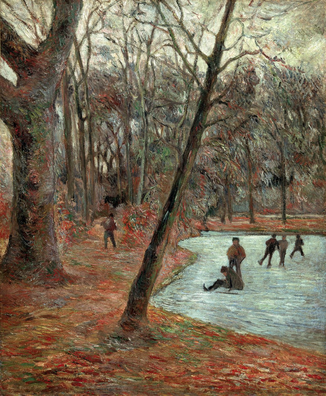 Bruslaři v parku Frederiksberg par Gauguin, Paul Eugene Henri (1848-1903). Olej na plátně, rozměr: 65x54 od Paul Gauguin