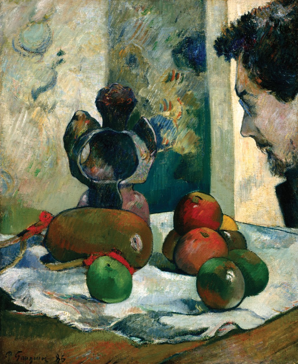 Zátiší s profilem Lavala od Paul Gauguin