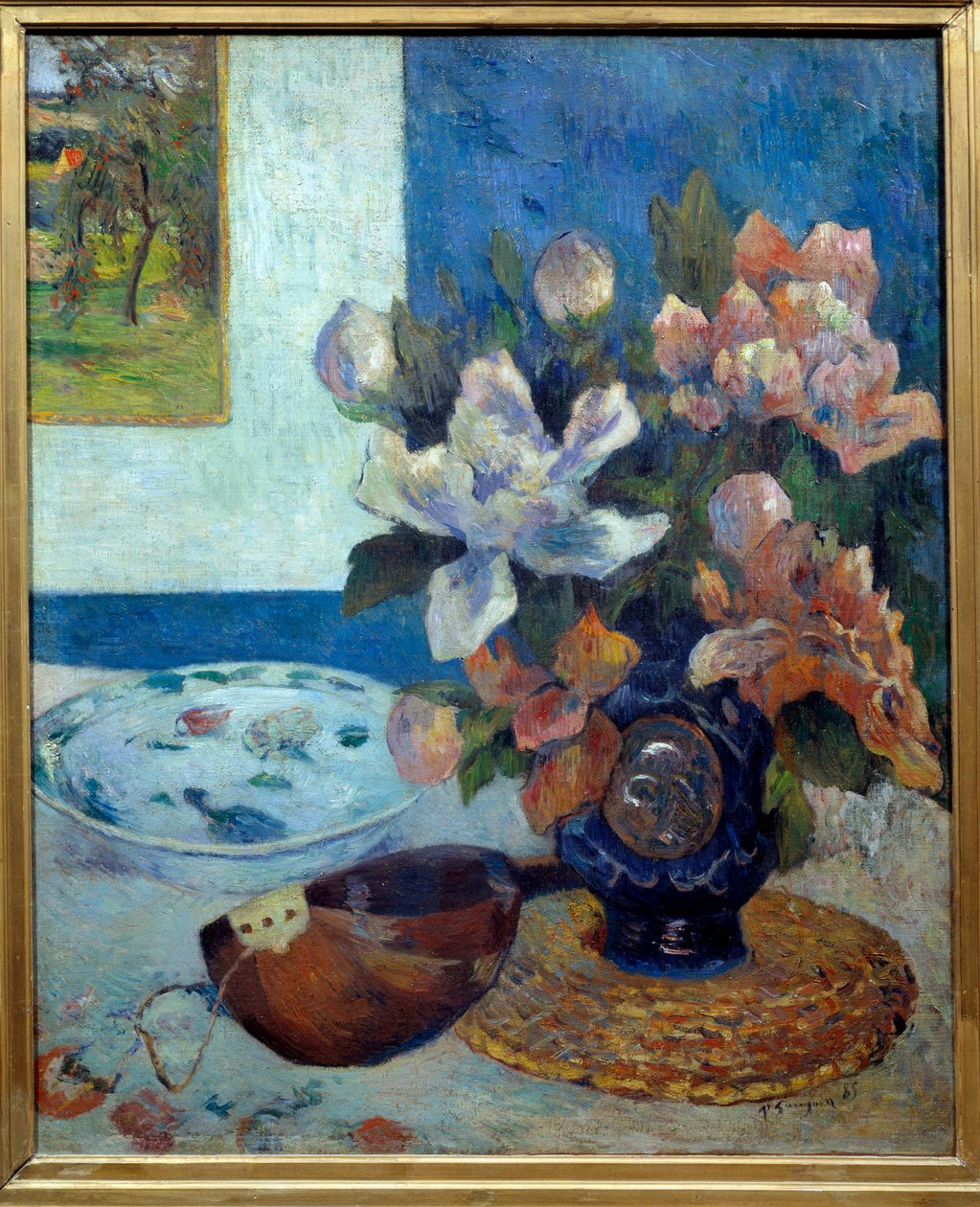 Zátiší a la mandolína Malba Paula Gauguina (1848-1903) 1885 Sun. 0,61 x 0,51 m Paříž, musee d