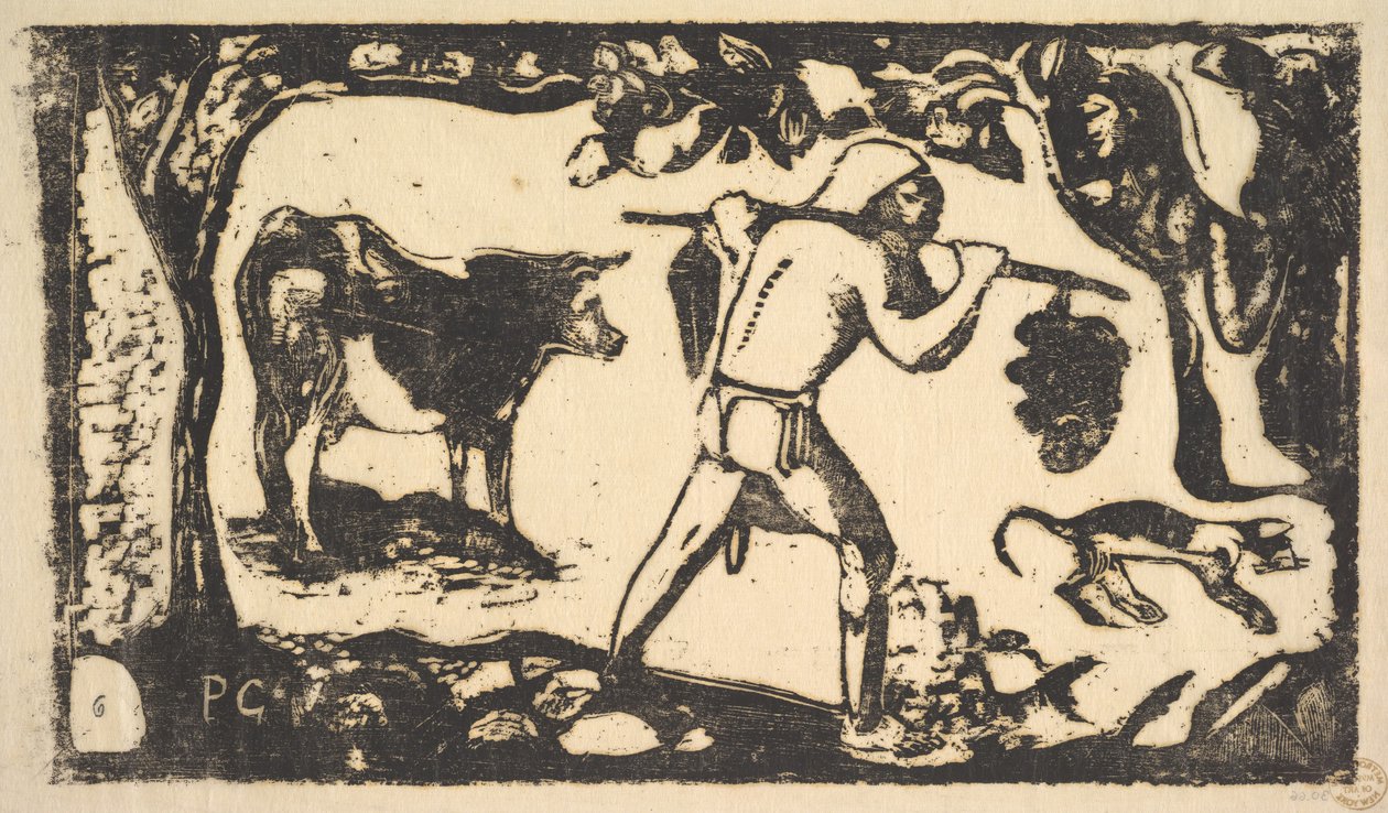 Tahitské přenášení banánů, 1898-99. od Paul Gauguin