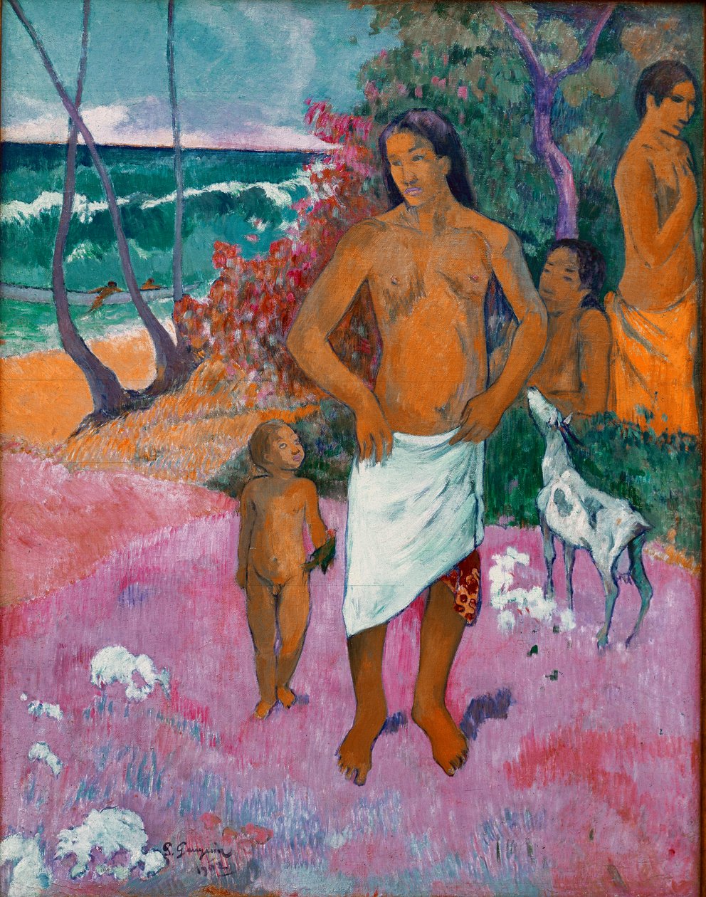 Tahitský rodinný obraz od Paula Gauguina (1848-1903) 1902 Rozm. 73x92 cm New York, soukromá sbírka od Paul Gauguin