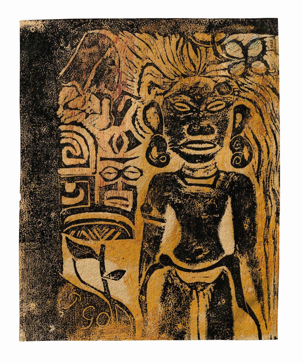 Tahitský idol — bohyně Hina od Paul Gauguin