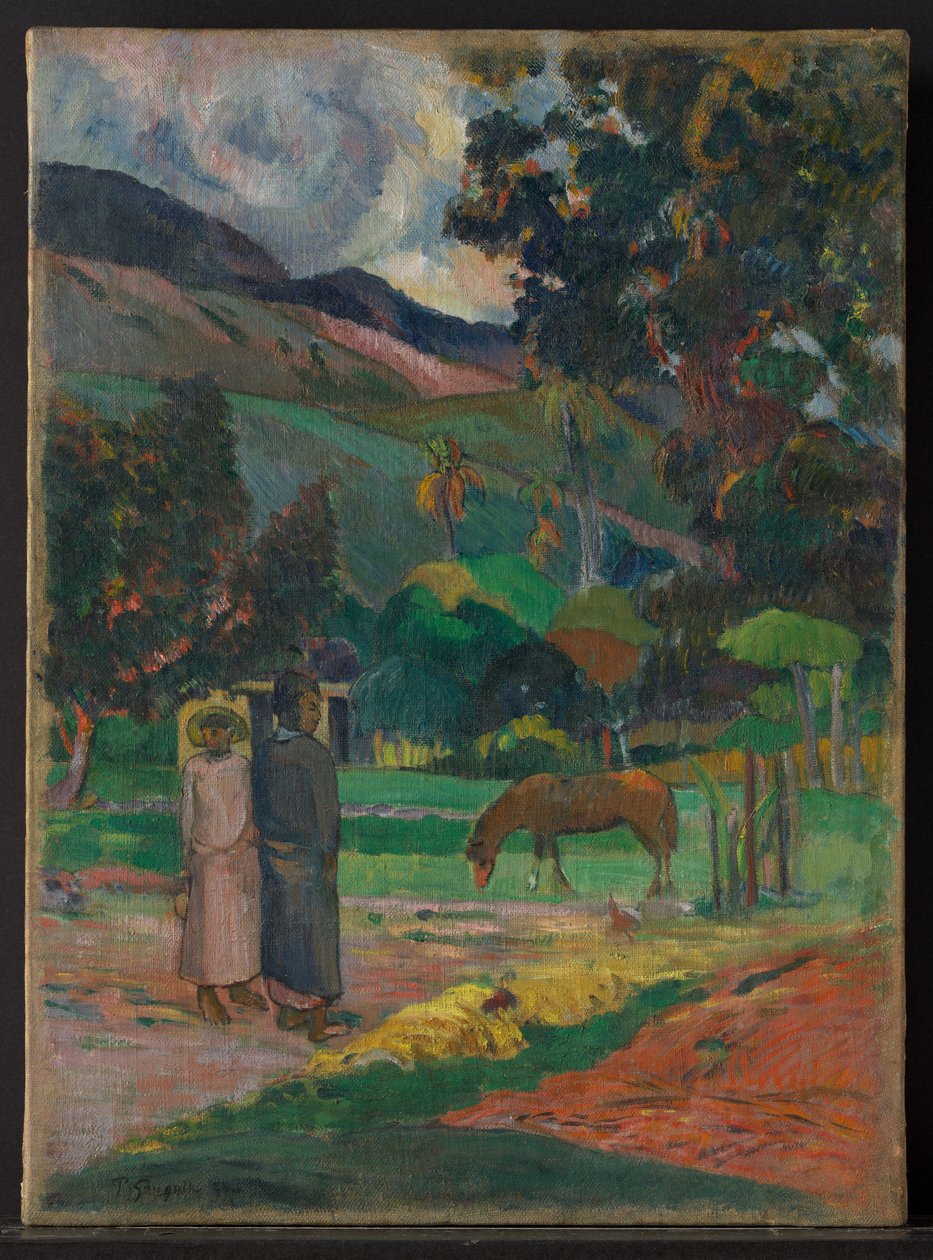 Tahitská krajina od Paul Gauguin