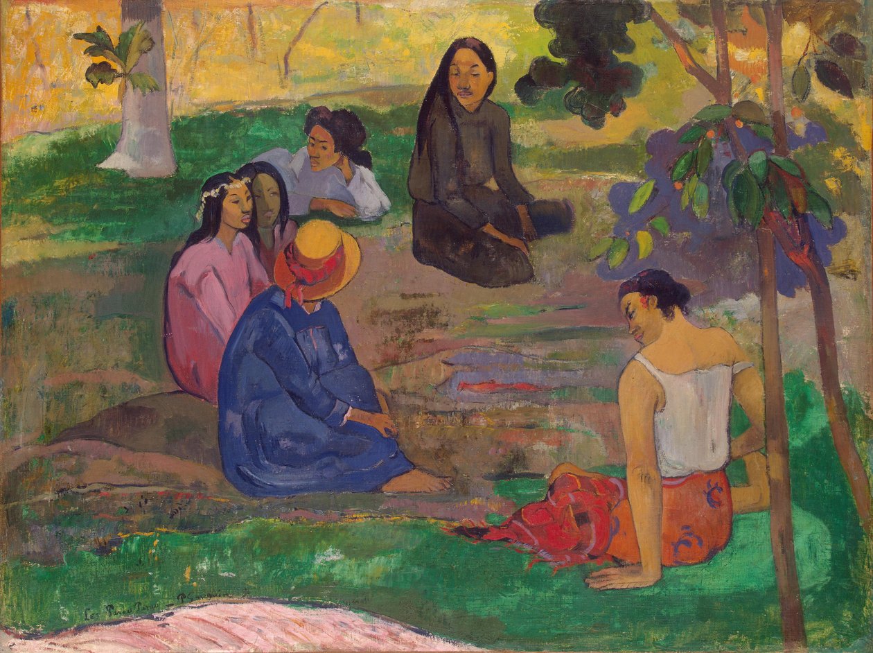 Tahitština: rozhovor Parau Parau od Paul Gauguin
