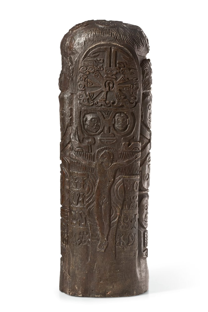 Tahitský totem ke Kristu na kříži, po roce 1894 od Paul Gauguin