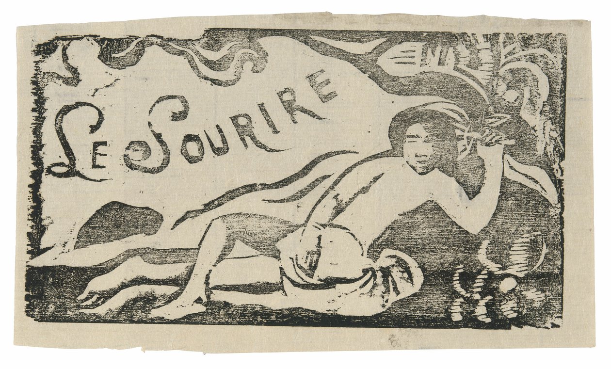 Tahiťanka, čelenka pro Le sourire od Paul Gauguin