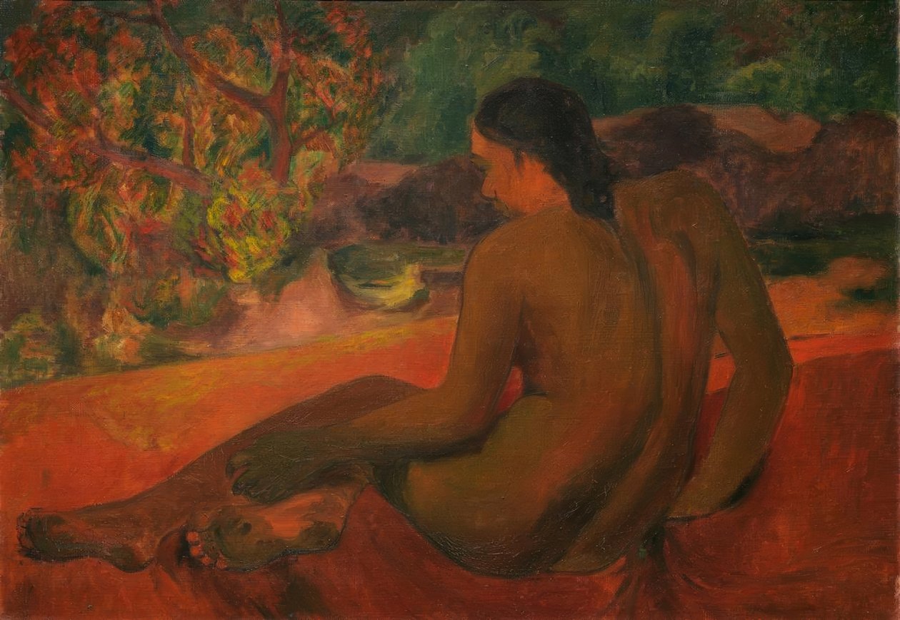 Tahitská žena od Paul Gauguin