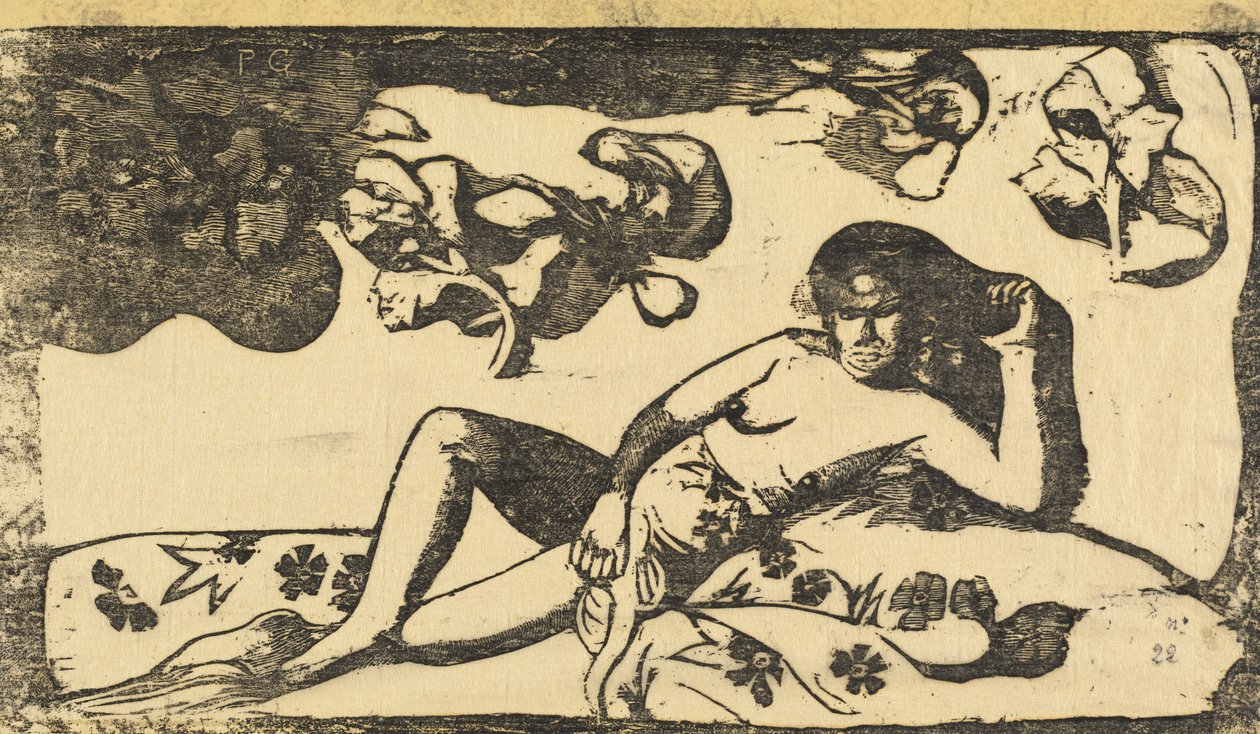 Te Arii Vahine Lady of Royal Blood, v roce 1895 nebo později. od Paul Gauguin