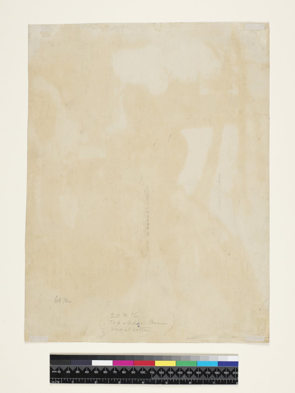 Te Faruru (verso) 1894 (monotyp, akvarel a kvaš na japonském papíře) od Paul Gauguin