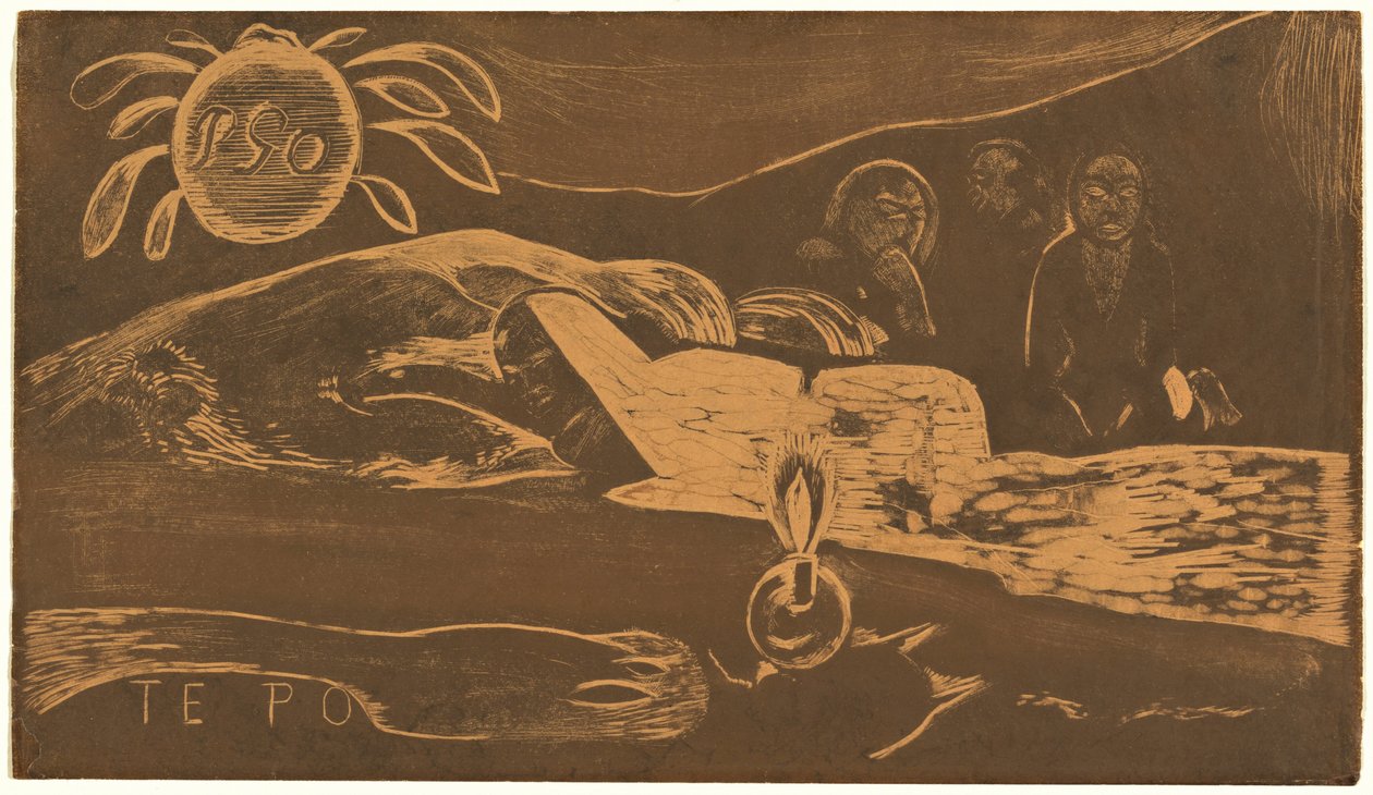 Te Po (Die lange Nacht) od Paul Gauguin