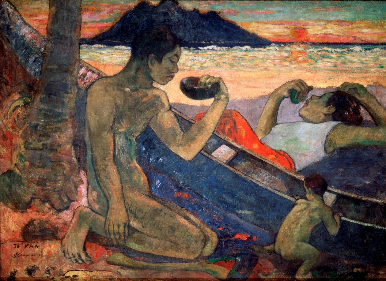 Kanoe, 1896 od Paul Gauguin