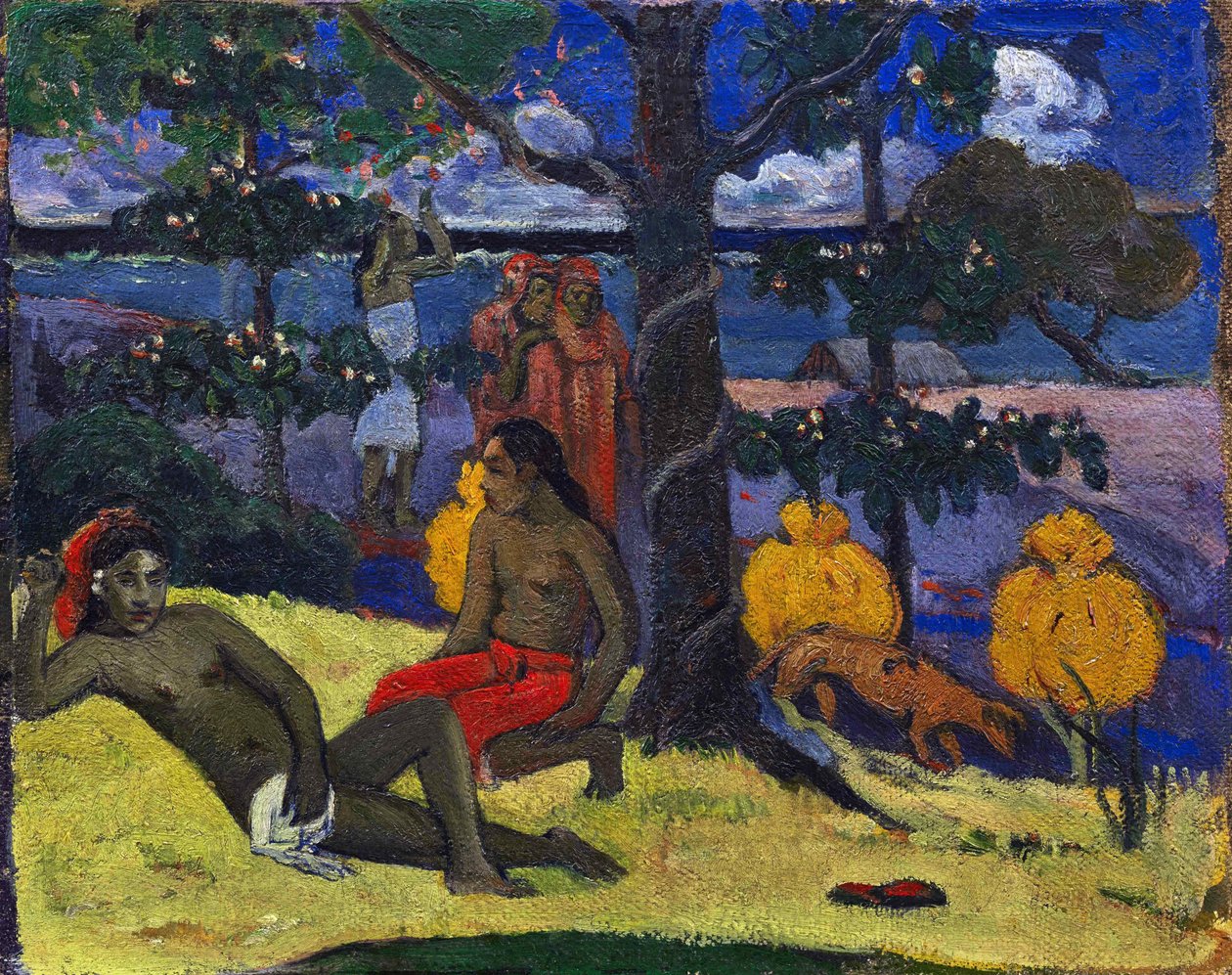 Královna II Žena s mangem II, 1896. od Paul Gauguin
