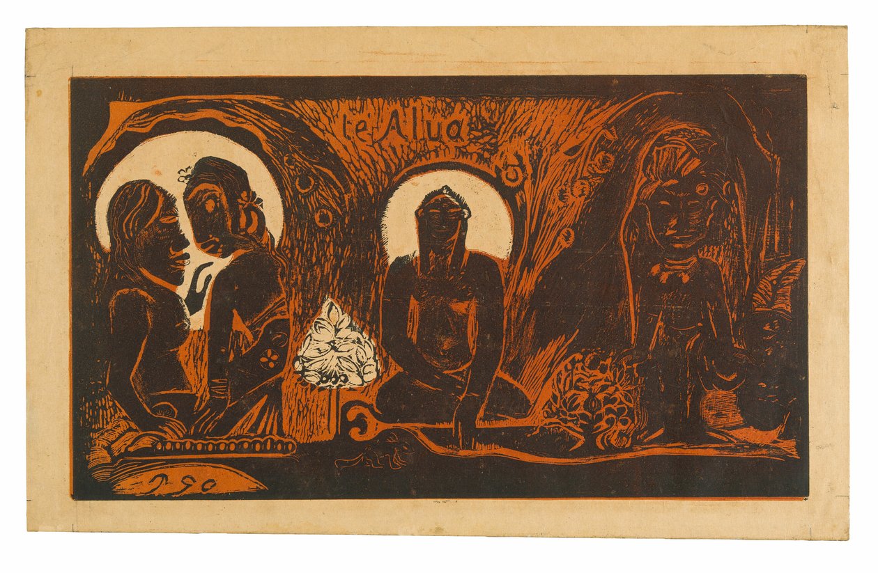 Te atua (Bůh), ze suity Noa Noa od Paul Gauguin