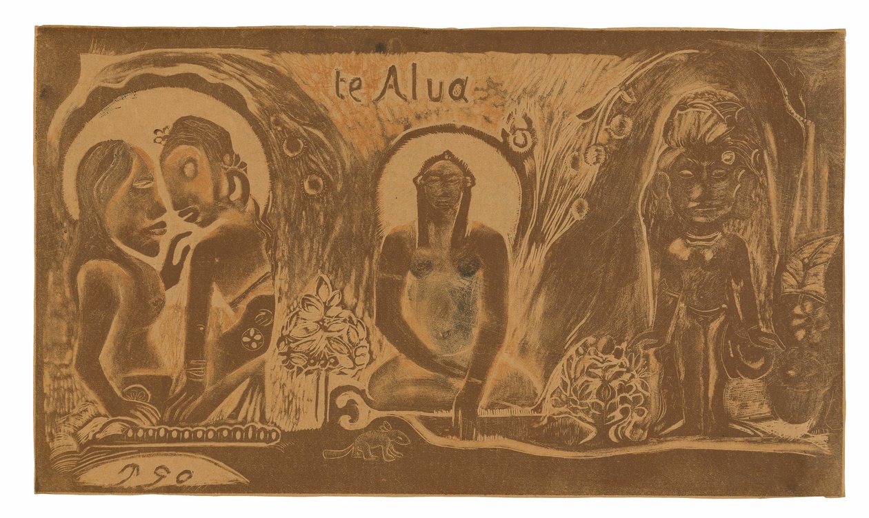 Te atua (Bůh), ze suity Noa Noa od Paul Gauguin