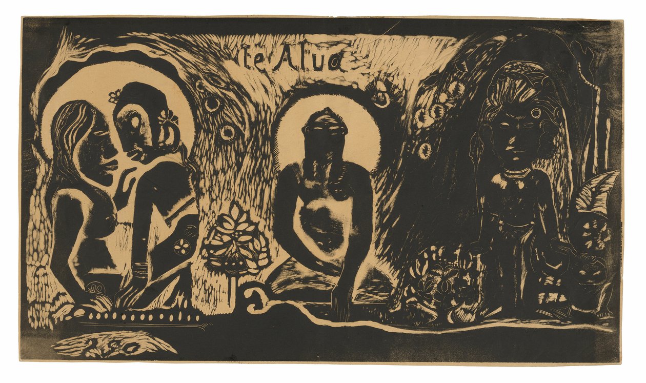 Te atua (Bůh), ze suity Noa Noa od Paul Gauguin