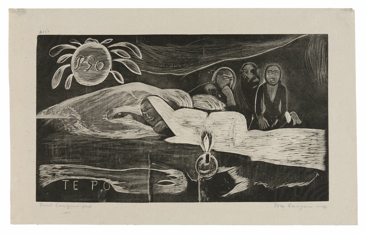 Te po (Noc), z Noa Noa Suite od Paul Gauguin