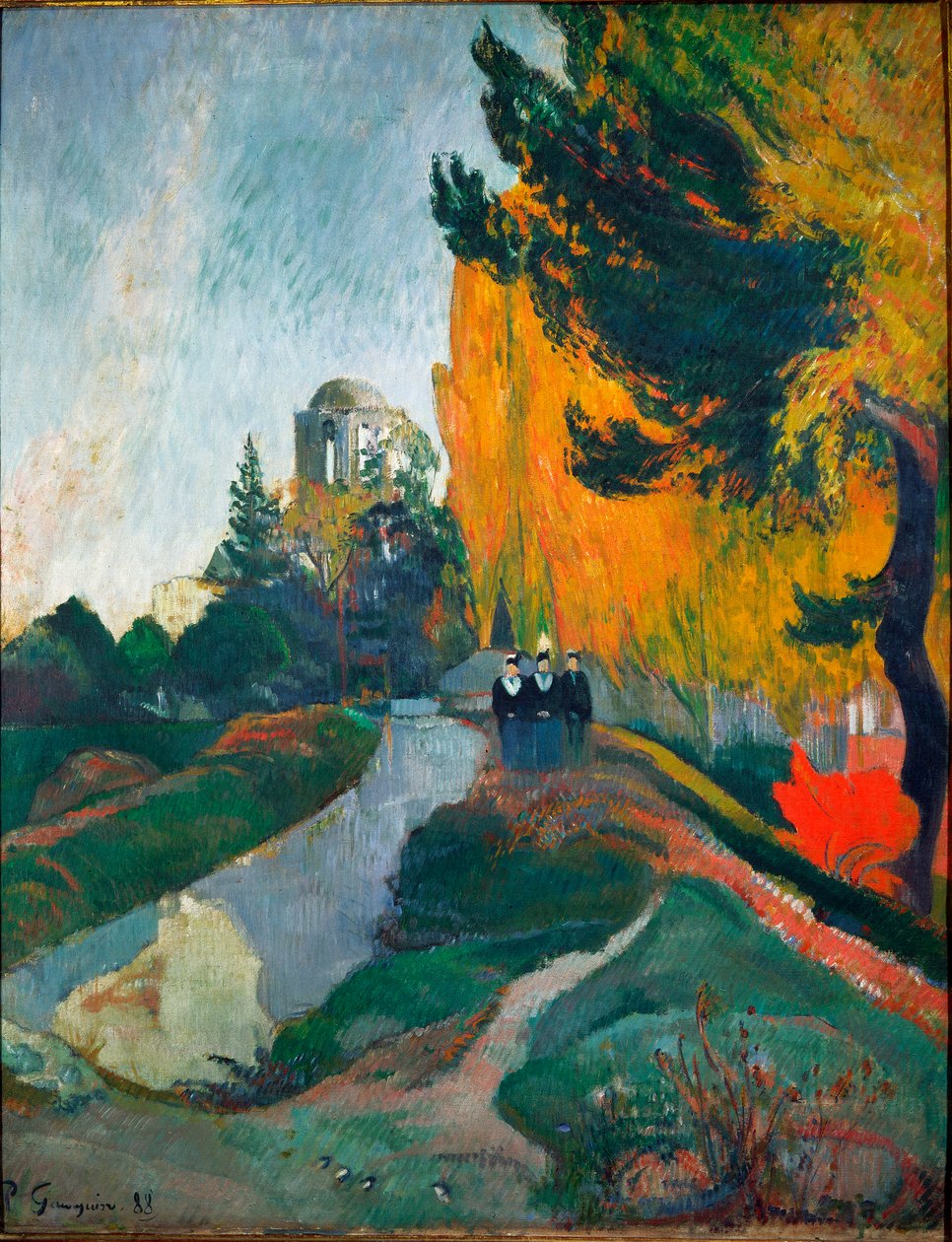 The Alyscamps, detail (Olej na plátně od Paul Gauguin