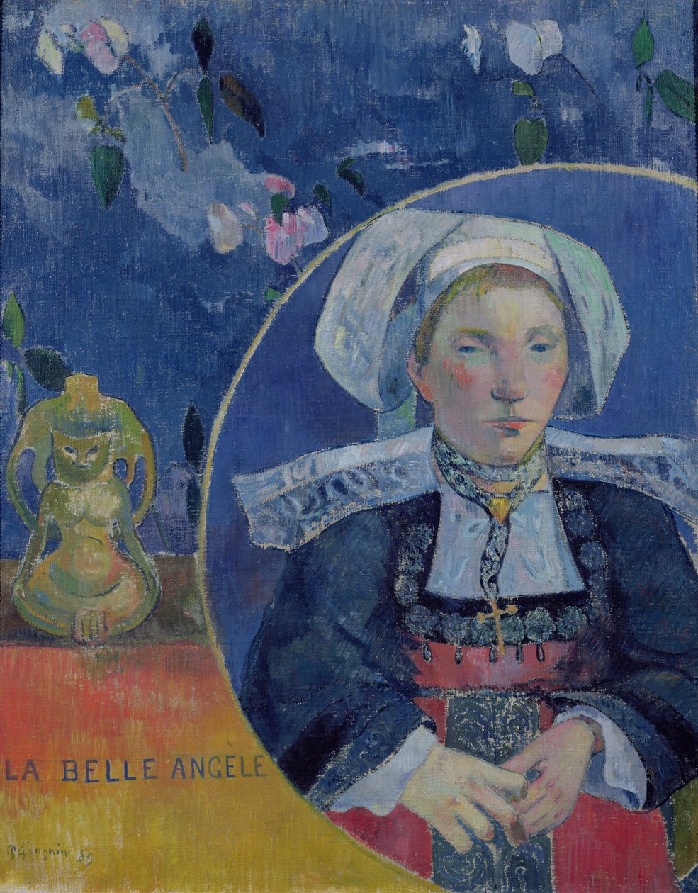 Krásný anděl (Madame Angele Satre, hostinská v Pont-Aven) od Paul Gauguin
