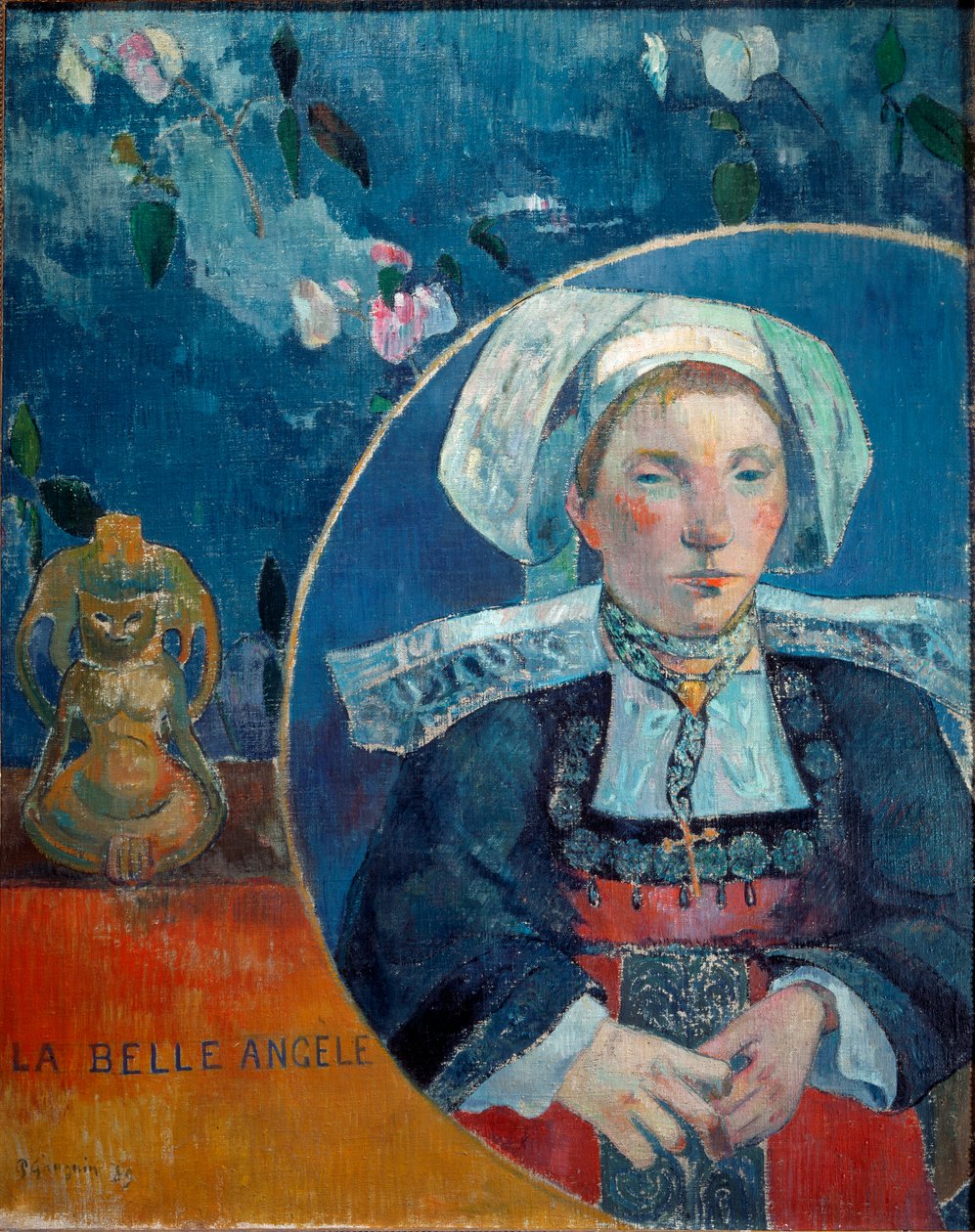 Krásná Angele (Olej na plátně od Paul Gauguin