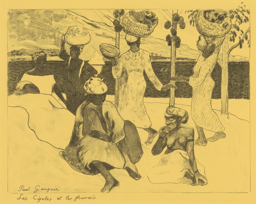 Kobylky a mravenci: Suvenýr z Martiniku, z Volpini Suite: Dessins l..., 1889. od Paul Gauguin