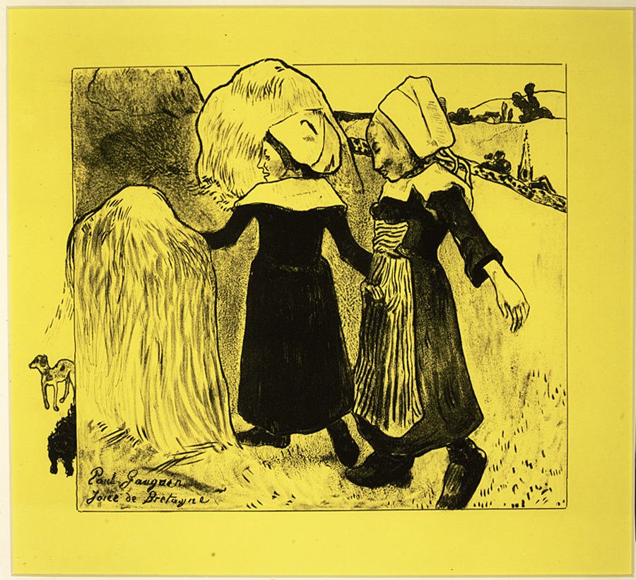 Radosti z Bretaně, z Volpini Suite: Dessins lithographiques, 1889., 1889. od Paul Gauguin