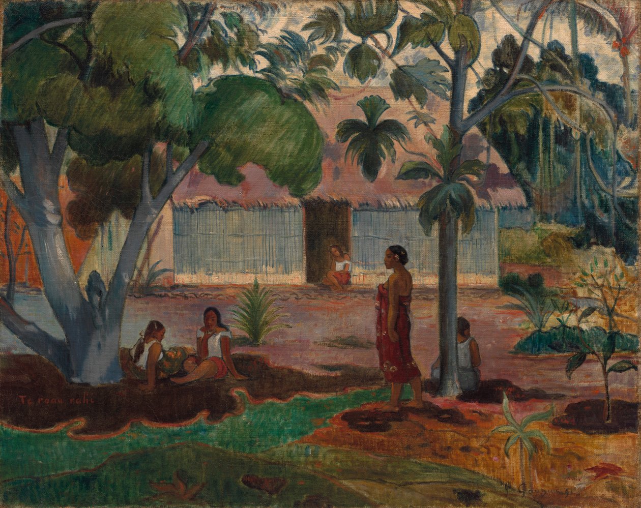 Velký strom od Paul Gauguin