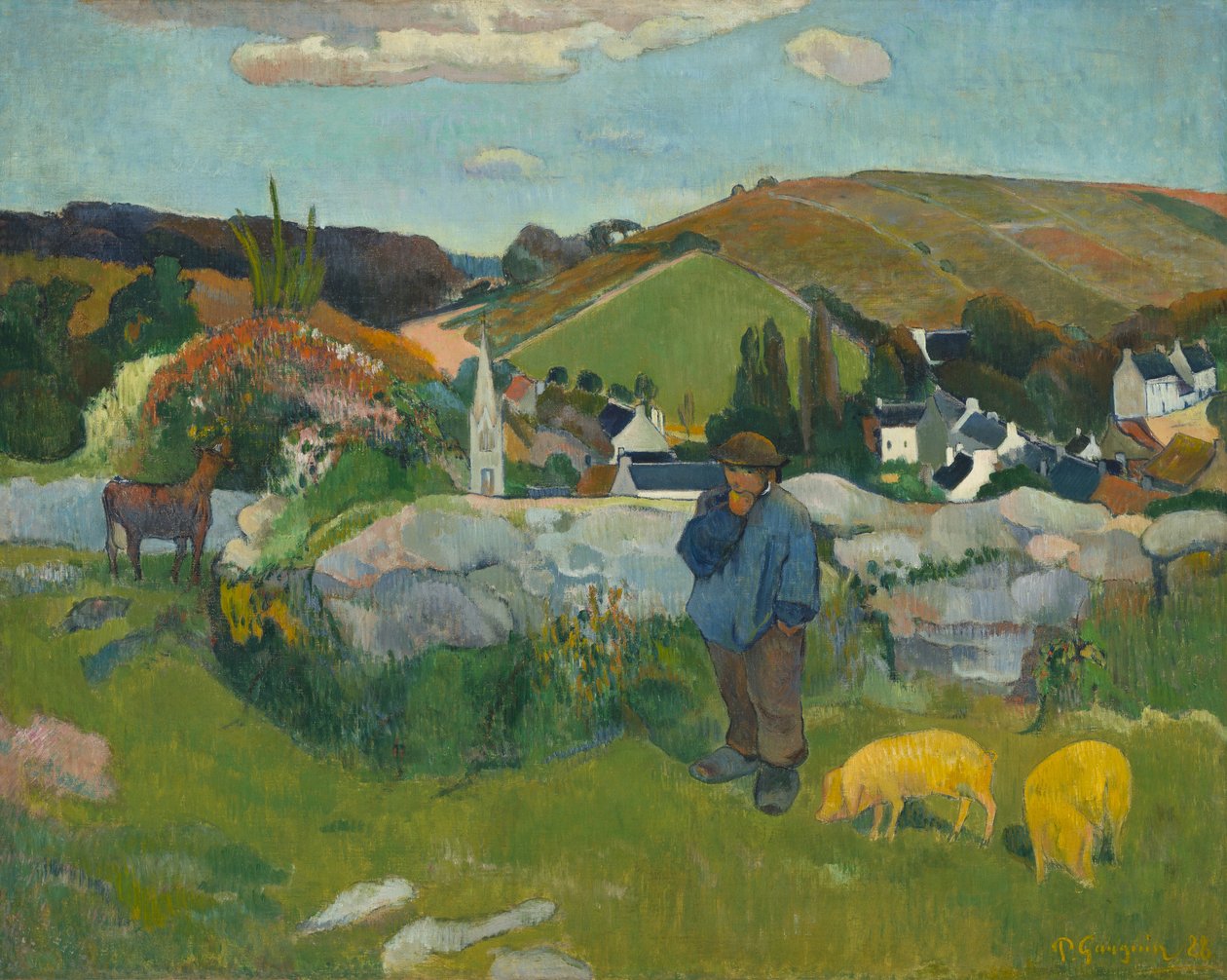 Pasák vepřů od Paul Gauguin