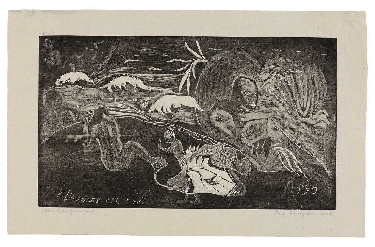 The Universe Is Being Created), ze sady Noa Noa Suite od Paul Gauguin