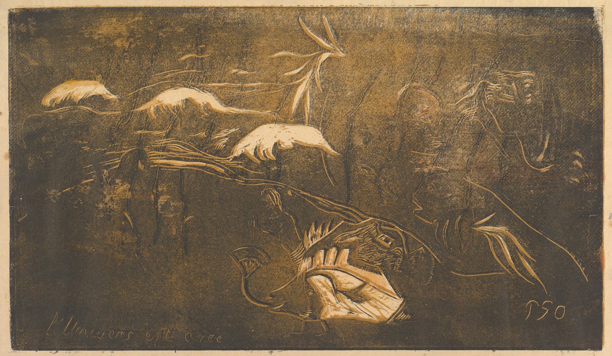 Vesmír je stvořen, 1893-94. od Paul Gauguin