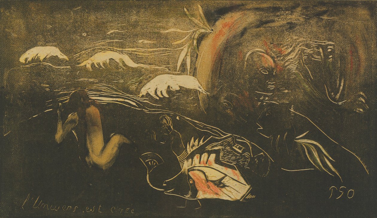 Vesmír je stvořen Vesmír je stvořen, c. 1894. od Paul Gauguin